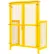Trappe basculante hydraulique en acier Vestil™, 84,5 cm (L) x 183,8 cm (l) x 235,6 cm (H), jaune