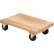 Vestil™ Hardwood Solid Deck Dolly with Non-Marking Casters, 24" x 16", 1200 lb. Capacity
