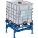 Support inclinable IBC avec emplacements pour fourches et pieds réglables - Capacité : 4 400 lb