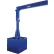 Grue à flèche portable avec socle vide, capacité de 1 000 lb, portée de 111-1/8"H, hauteur sous poutre de 120-3/16"H