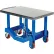 Table élévatrice à montants bas en acier Vestil™, plate-forme de 24'' de largeur x 36'' de longueur, capacité de 4 000 lb, bleue
