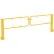 Vestil™ Steel Swivel Dock Gate Pair for 10 Ft. Door, Yellow