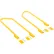 Vestil™ Retro Fit Handrail Kit For 2 Step Poly Stool Models, 17-1/4"Lx3-3/4"Wx53-1/16"H, Yellow