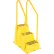 Vestil™ 3 Step Polyethylene Nestable Stool with Handrails, 42"L x 25"W x 70"H, Yellow