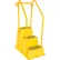Vestil™ 3 Step Polyethylene Nestable Stool with Hand Rails, 45-5/8"L x 25"W x 68-1/4"H, Yellow