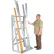 Rack vertical au sol Vestil™, 3 compartiments, capacité de 2 000 lb, 36-15/16" de largeur x 24-13/16" de profondeur x 70-3/4" de hauteur