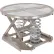 Table à ciseaux à ressort, à plateau carrousel ouvert, en acier inoxydable Vestil™, capacité de 4 500 lb, couleur argent