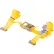 Sangle d'arrimage à cliquet en polyester Vestil™ avec attache E-Clip, capacité de 1 335 lb, 2" x 12', jaune