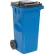 Poubelle Vestil™ en polyéthylène haute densité, 32 gallons, bleue