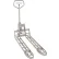 Transpalette à pompe manuelle hydraulique ULMA ULM-PM, capacité de 3 300 lb, fourches de 20-1/2" de largeur x 45-1/8" de longueur