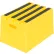 Vestil™ 1 Step Polyethylene Stool, 13-3/4"L x 19-1/2"W x 11-3/4"H, Yellow