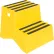 Vestil™ 2 Step Polyethylene Stool, 24"L x 21"W x 19-1/2"H, Yellow