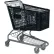 Chariot de courses en plastique VersaCart V, capacité de 7,12 pieds cubes, noir