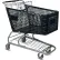 VersaCart V Plastic Shopping Cart, 11.82 Cu. Ft. Capacity, Black