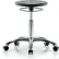 Tabouret pour salle blanche Blue Ridge Ergonomics™ avec roulettes - Hauteur de plan de travail moyenne - Noir