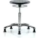 Tabouret pour salle blanche Blue Ridge Ergonomics™ avec patins - Hauteur de plan de travail moyenne - Noir