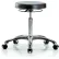 Tabouret pour salle blanche Blue Ridge Ergonomics™ avec roulettes - Hauteur de plan de travail moyenne - Noir