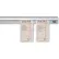 Porte-chèques Vollrath®, 2548, longueur 48", aluminium brossé - Lot de 2