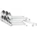 Louches Vollrath® Economy en deux parties, en acier inoxydable, capacité de 6 oz, longueur 15", couleur argent, lot de 12 - Quantité par lot : 12