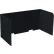 Versare SoundSorb™ Tri-Fold Acoustical Desktop Privacy Panel, 2' x 4', Black