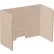 Panneau de confidentialité acoustique de bureau pliable en trois parties Versare SoundSorb™, 1'6" x 2', beige
