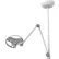 Waldmann Lighting VISIANO Lampe DEL universelle DEL 20-2 C T1, double bras, fixation au plafond