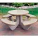 Table de pique-nique ronde en béton Wausau Tile® de 66 pouces, couleur sable