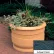 Jardinière d'extérieur ronde Wausau WS4026 - Weatherstone Charcoal 36 x 24
