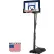 Lifetime® Courtside Portable Basketball Hoop W/ 48" Clear, Fushion Backboard, 48" x 146"