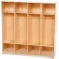 Armoire à 4 compartiments Wood Designs™, 48" de largeur x 15" de profondeur x 48" de hauteur, brun, livrée montée