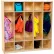 Armoire à 5 compartiments Wood Designs™, 48" de largeur x 15" de profondeur x 48" de hauteur, brun, livrée montée