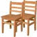Chaise en bois massif Wood Designs™, hauteur d'assise 16", lot de deux