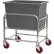 Chariot de transport en vrac Winholt en aluminium, 6 boisseaux, modèle 30-6-A/GY, avec bac gris, 33" de long x 24" de large x 36" de haut