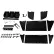 Kit d'accessoires pour poste de travail Wall Control avec panneau perforé et porte-outils à fentes, noir