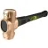 Marteau de forgeron Wilton WL9-90616 B.A.S.H.® de 6 lb, tête en laiton, manche de 16" à âme en acier incassable