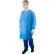 Blouse de laboratoire jetable Dynarex® LabChoice à 3 poches, taille S, bleue, lot de 30