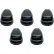 Race Sport Lighting® LoPro : lampes d'DEL s sans fil à énergie solaire pour camion/cabine, couleur ambre, lot de 5