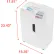 HSM® Shredstar X12, coupe croisée avec fente pour CD, capacité de 12 feuilles, capacité de 6,1 gallons, blanc