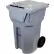 HSM® Mobile Shredder Cart, 65 Gallon Capacity, Gray