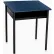 Bureau étudiant Horizon à ouverture frontale réglable, 91,4 cm (L) x 61 cm (P) x 55,9 à 76,2 cm (H), bleu marine