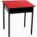 Bureau étudiant Horizon à ouverture frontale réglable, 91,4 cm (L) x 61 cm (P) x 55,9 à 76,2 cm (H), rouge vif