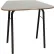 Plateau de bureau Horizon en forme de T1, 81,3 cm (L) x 58,2 cm (P) x 1,6 cm (H), gris argenté