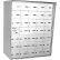 Boîte aux lettres CMC™ à 3 niveaux et 12 portes, chargement frontal, extérieure, fixation murale, 73,3 cm (L) x 43,2 cm (P) x 44,5 cm (H)