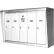 Boîte aux lettres CMC™ à 3 compartiments, à ouverture frontale, pour l'extérieur, à fixation murale, 19-3/16" de largeur x 9" de profondeur x 19-7/16" de hauteur