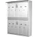 CMC™ 2-Tier 8-Door Mailbox, Front Load, Exterior, Wall Mount, 24-11/16"W x 9"D x 38-9/16"H