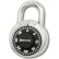Zephyr 1902 Combination Padlock 13/16" Shackle No Control Key Access - Black Dial - Pkg Qty 10
