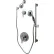 Ensemble de douche à équilibrage de pression Zurn Temp-Gard III avec douchette à main, barre coulissante et mitigeur de dérivation