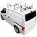Barres de toit Vantech H1 à 3 barres en aluminium pour Nissan NV200 à partir de 2013, blanc