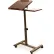 Chariot de bureau inclinable pour ordinateur portable Seville Classics avec tapis de souris, noyer
