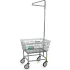 Chariots à linge métalliques avec tringle simple à vêtements